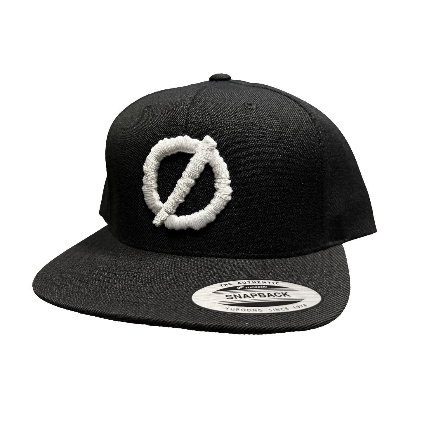 Embroidered Zero Logo Snapback - White