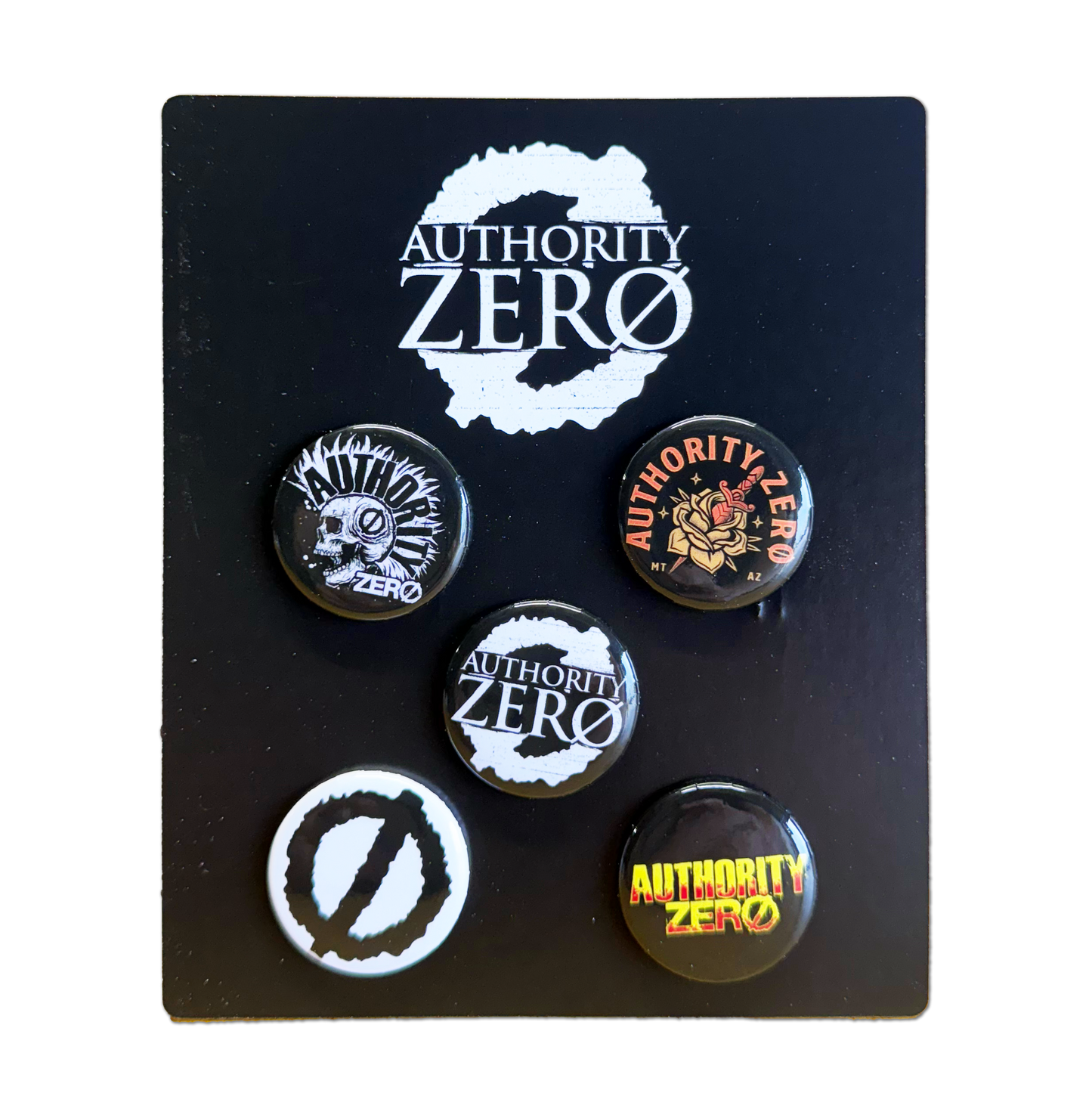 Authority Zero 1.25" Round X 5 Button Pack