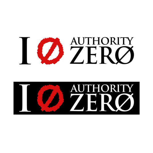 I Love Authority Zero Bumper Sticker